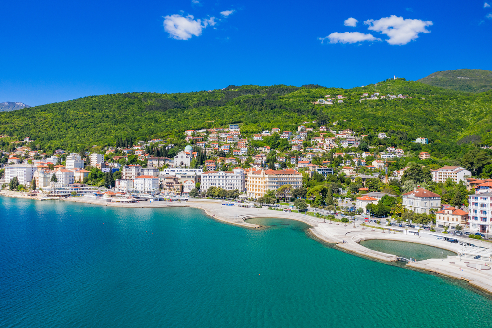 Hausstrand von Opatija