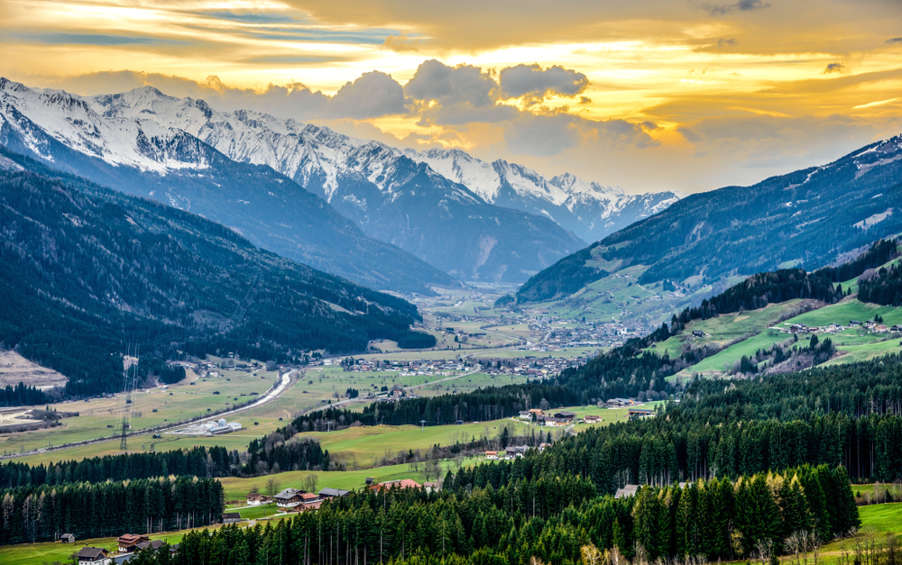 Zillertal am Abend