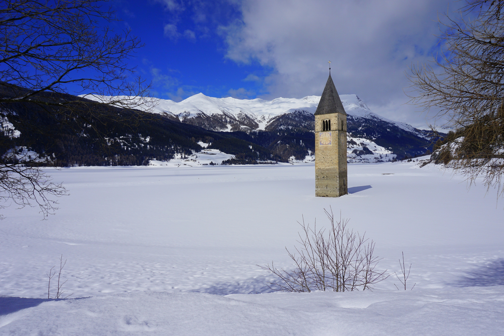 Loipe Reschensee Langlauf Grauner Rundkurs