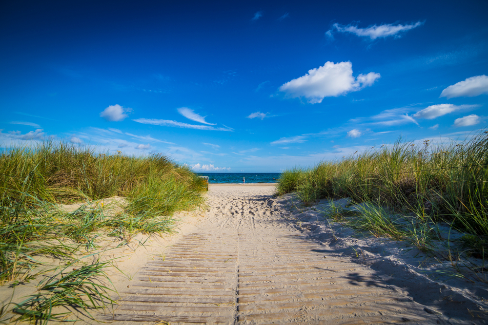 Weg zum Strand