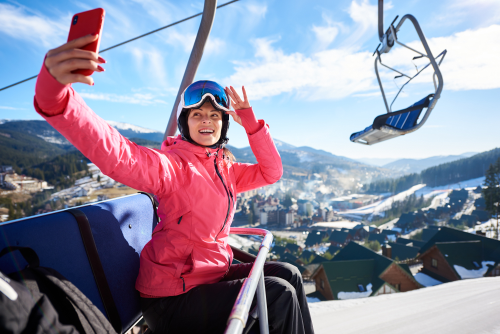 Skiurlaub Smartphone