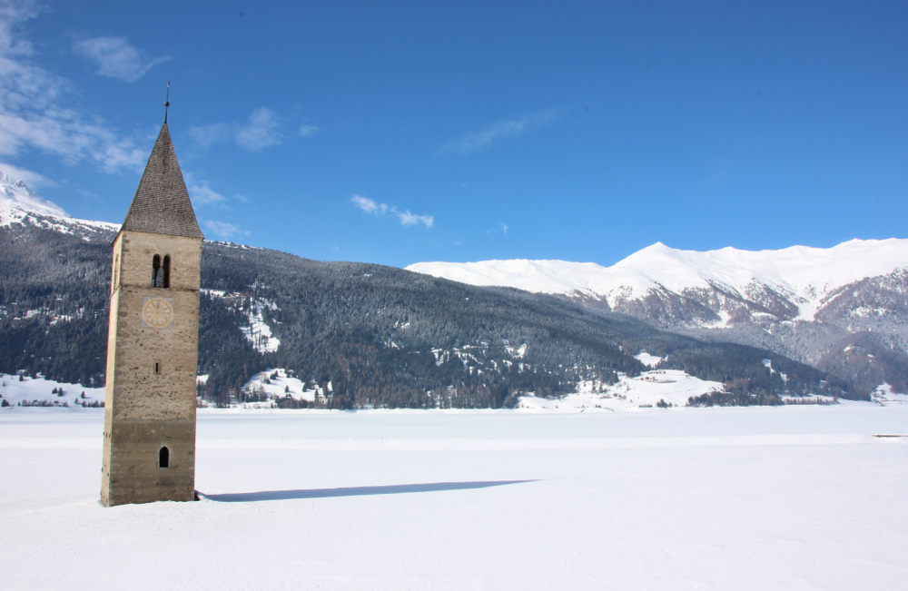 Langlauf Reschensee Loipe